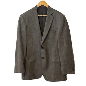 Hart Schaffner Marx 40R Gray Birdseye Blazer Made in USA Union Sport Coat